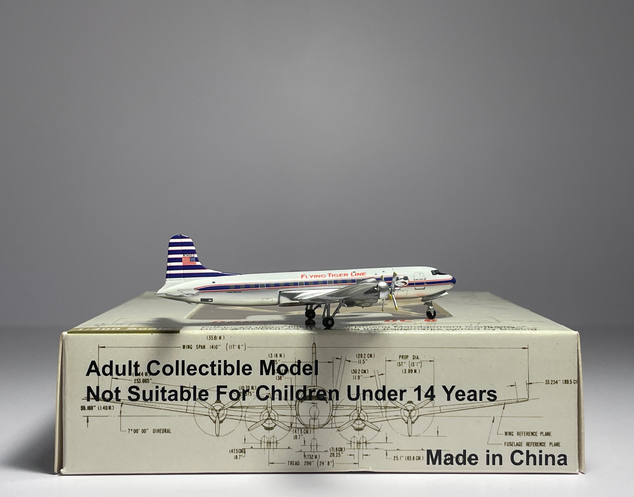 Aeroclassics 1:400 Flying Tiger Line Douglas DC-6 N34953 ACN34953
