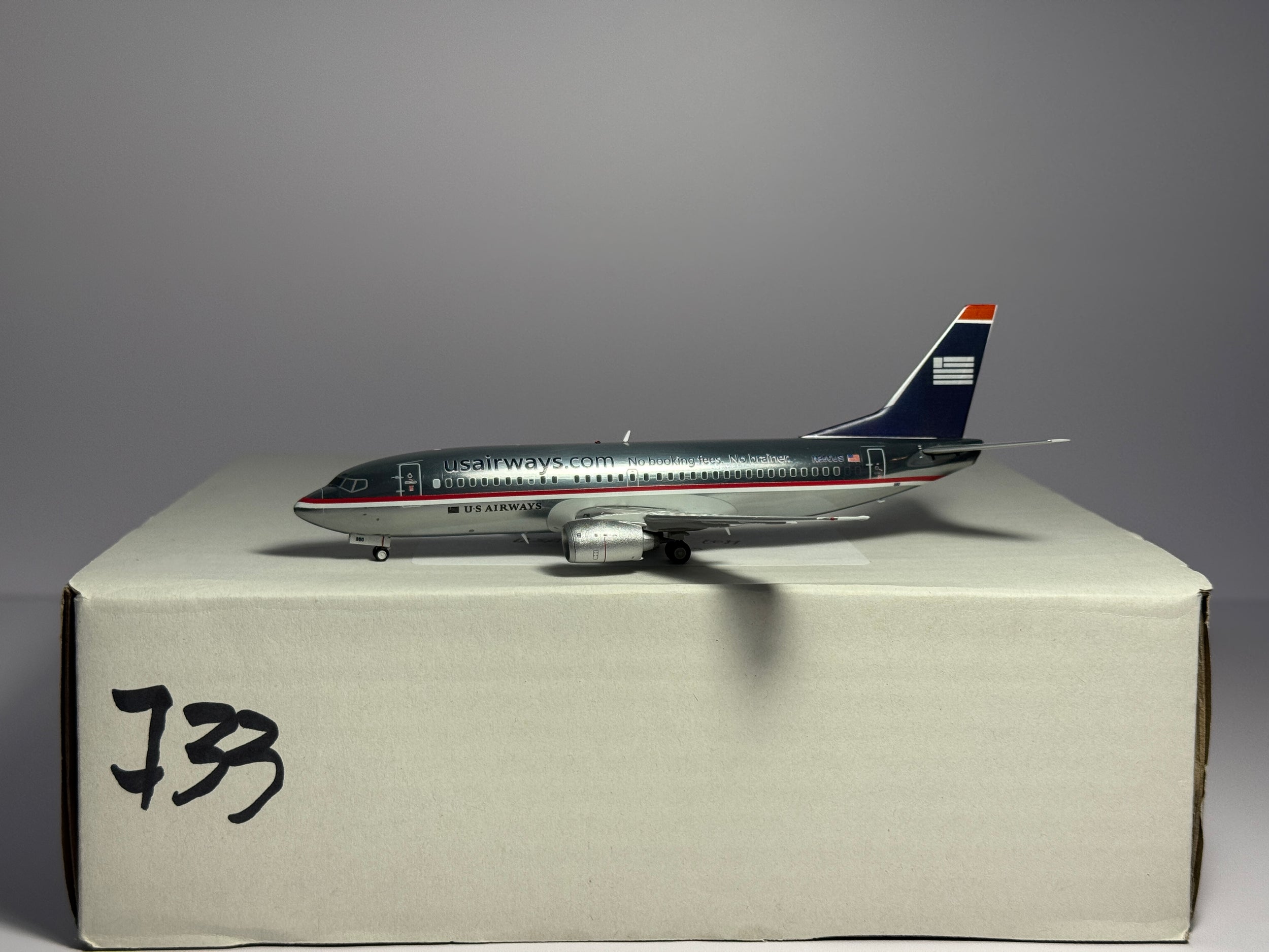 JC Wings 1:200 U.S Airways Boeing 737-400 N350US USAir hybrid CUSTOM BK1098