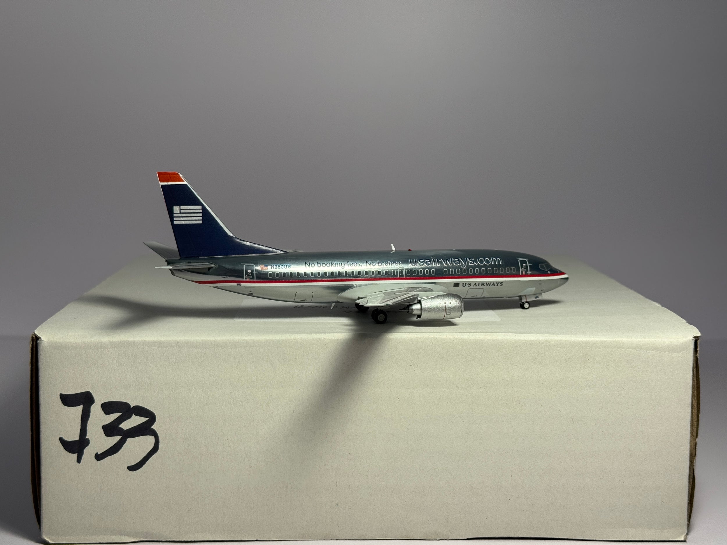 JC Wings 1:200 U.S Airways Boeing 737-400 N350US USAir hybrid CUSTOM BK1098