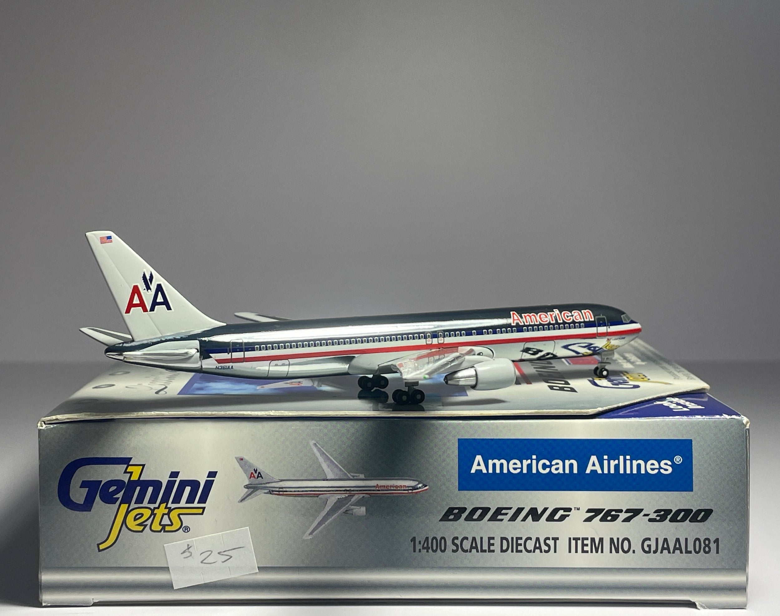 Gemini Jets 1:400 American Airlines Boeing 767-300 N361AA polished GJAAL081
