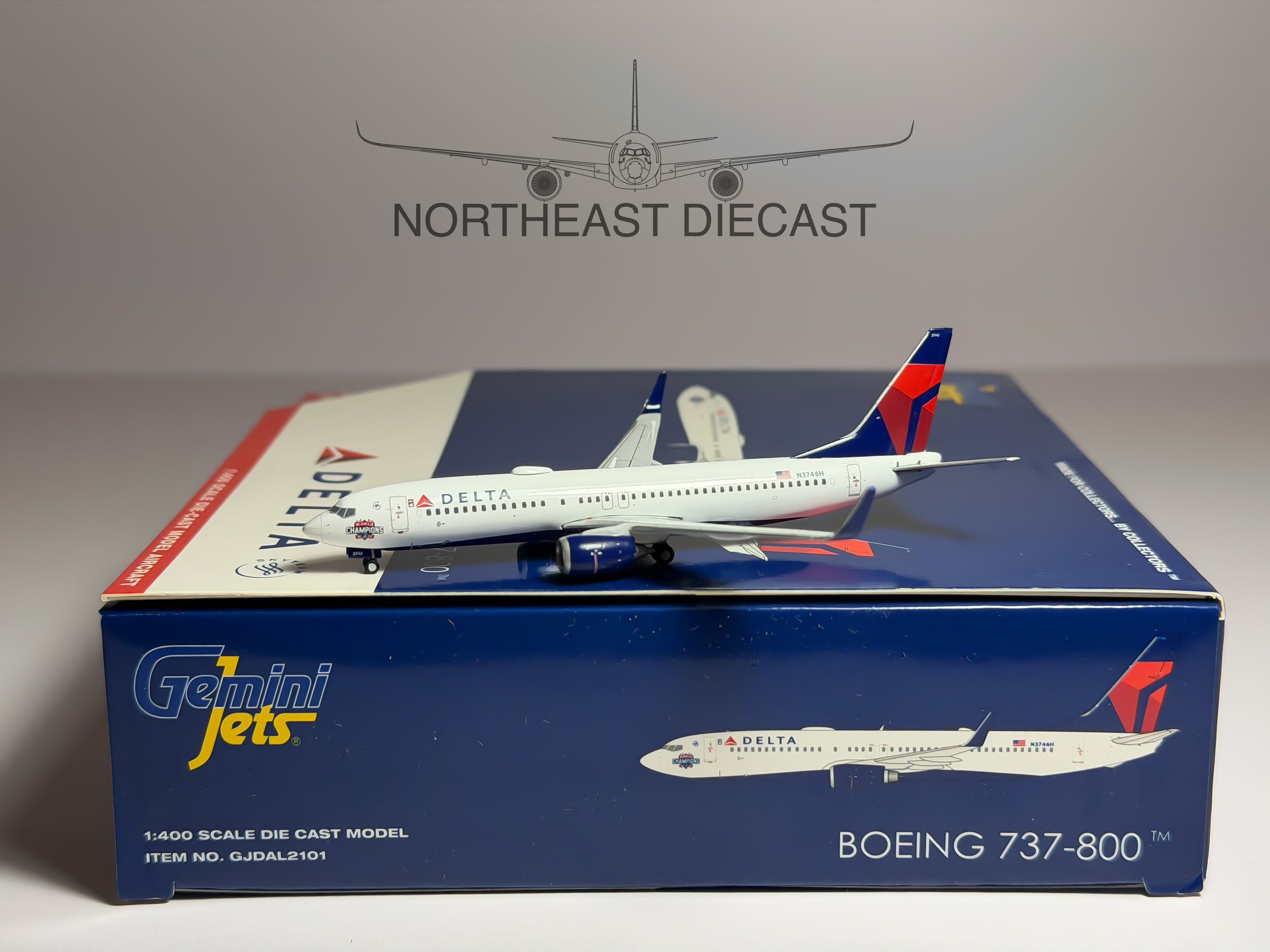 Delta Air Lines Boeing 737-800 1:400 Gemini Jets N3746H (GJDAL2101)