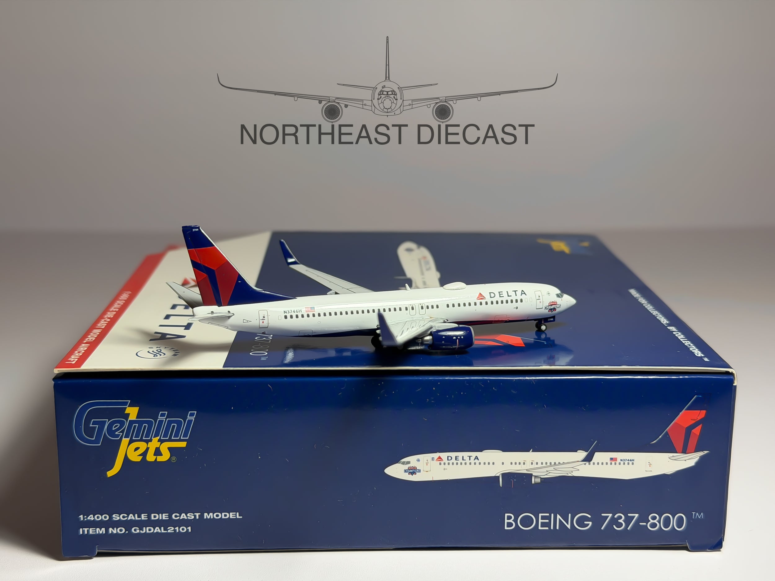 Delta Air Lines Boeing 737-800 1:400 Gemini Jets N3746H (GJDAL2101)