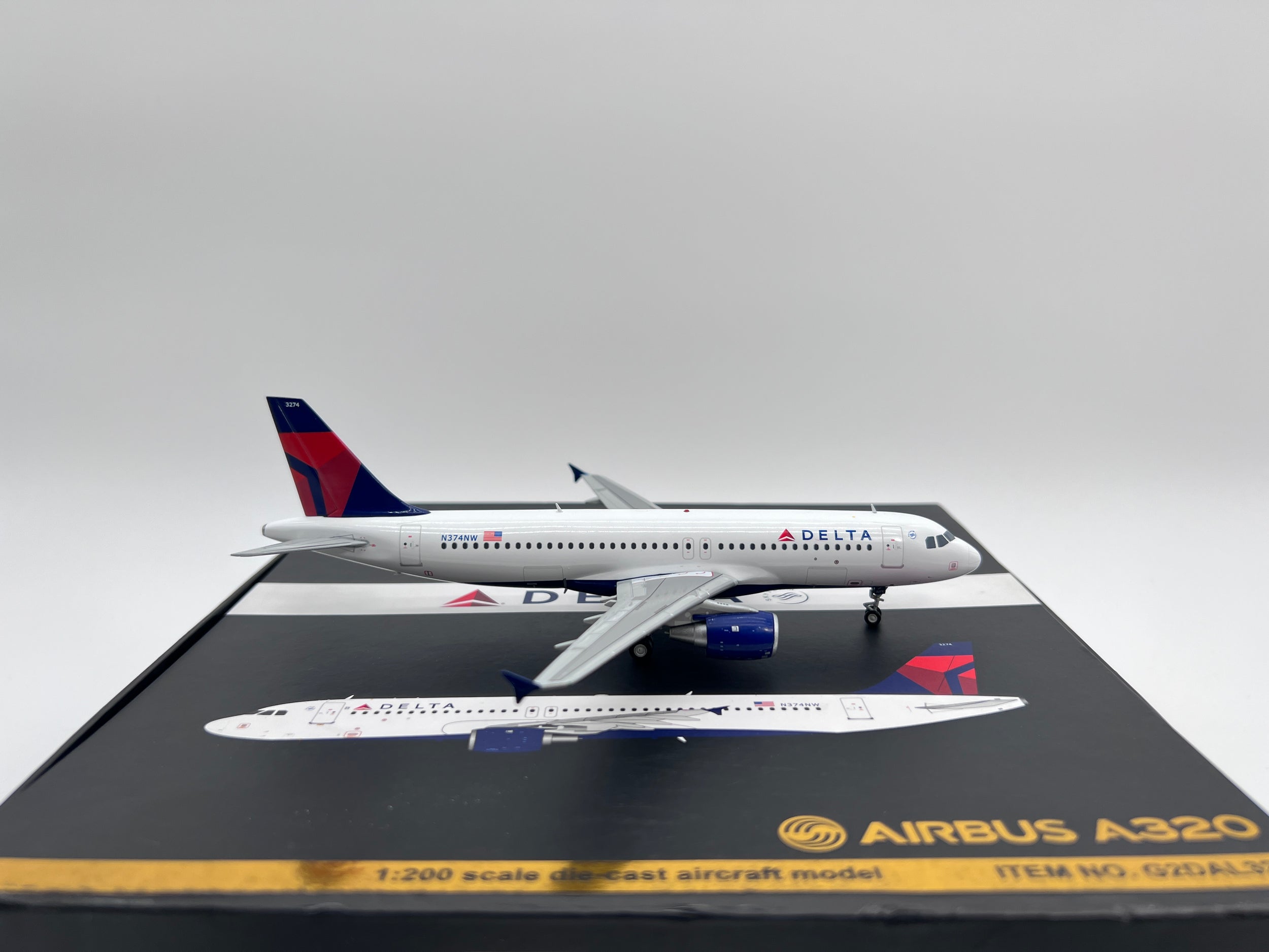 Gemini Jets 1:200 Delta Air Lines Airbus A320-200 N374NW First Release G2DAL328