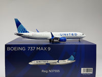 NG Models 1:200 United Airlines Boeing 737 MAX9 N37555 Evo Blue NGM94001