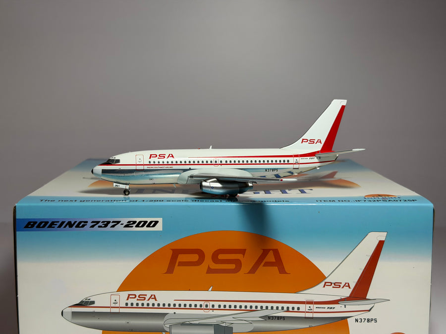 Inflight200 1:200 PSA Boeing 737-200 N378PS 1960s colors IF732PSA0725P w/stand