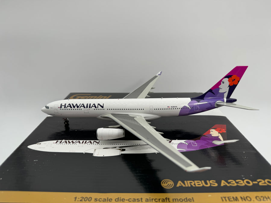 Gemini Jets 1:200 Hawaiian Airlines Airbus A330-300 N381HA First Floral G2HAL299