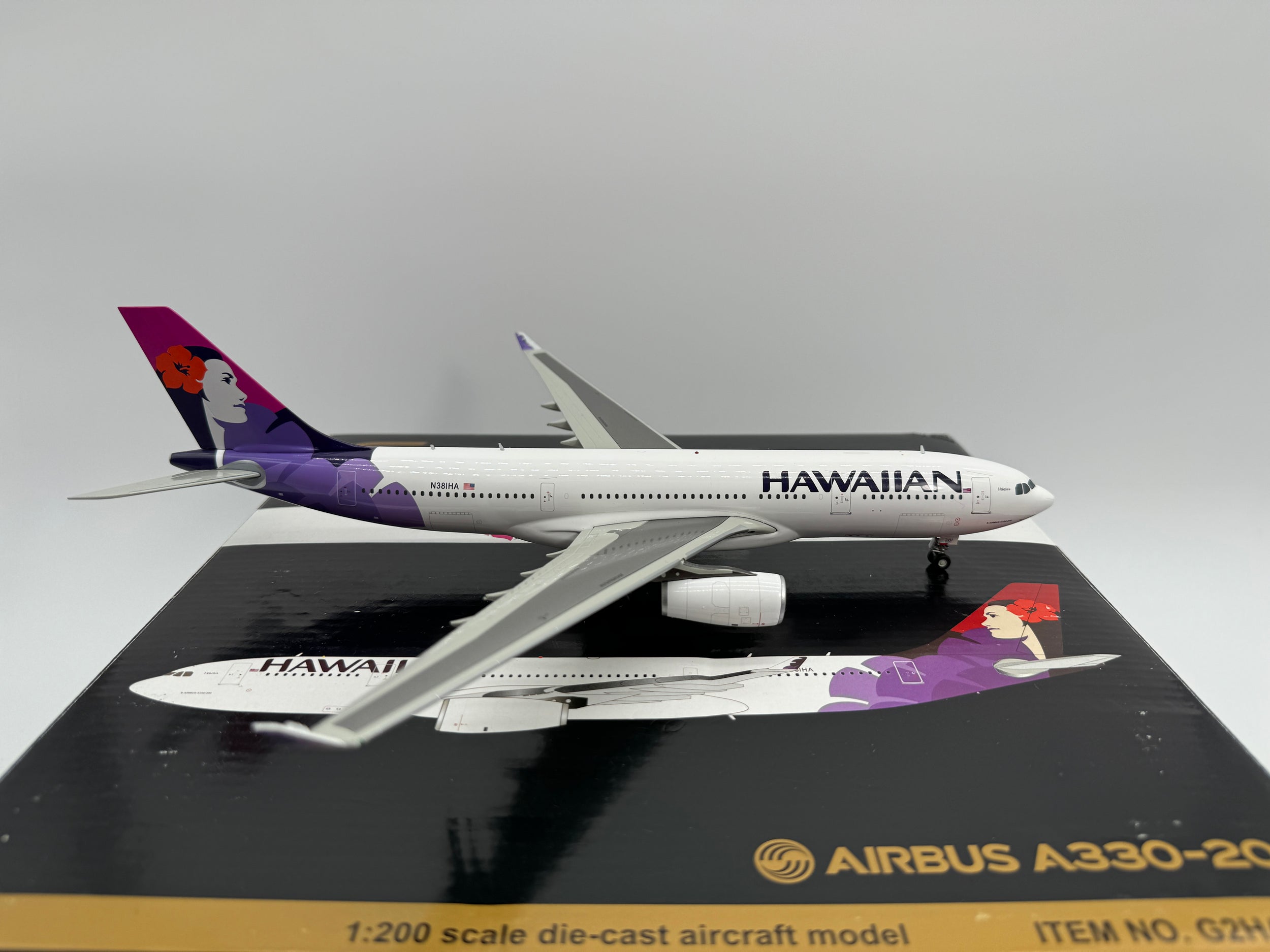 Gemini Jets 1:200 Hawaiian Airlines Airbus A330-300 N381HA First Floral G2HAL299