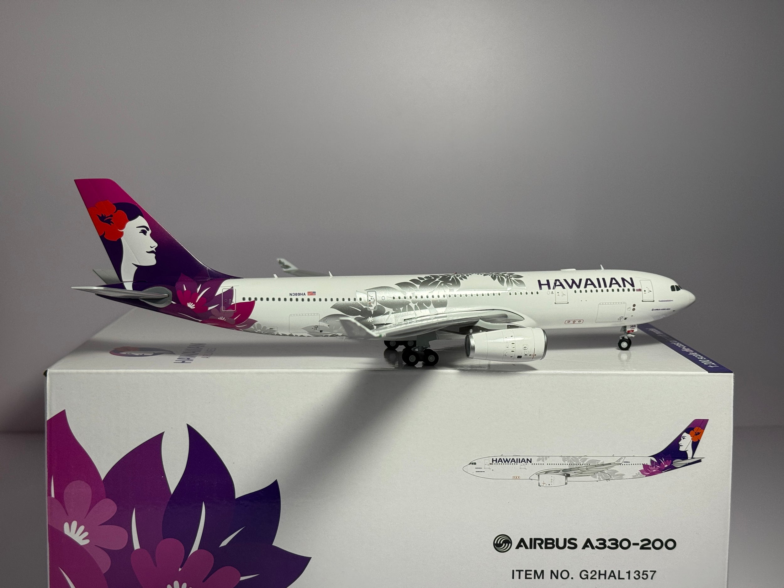 Gemini Jets 1:200 Hawaiian Airlines Airbus A330-200 N389HA new colors G2HAL1357