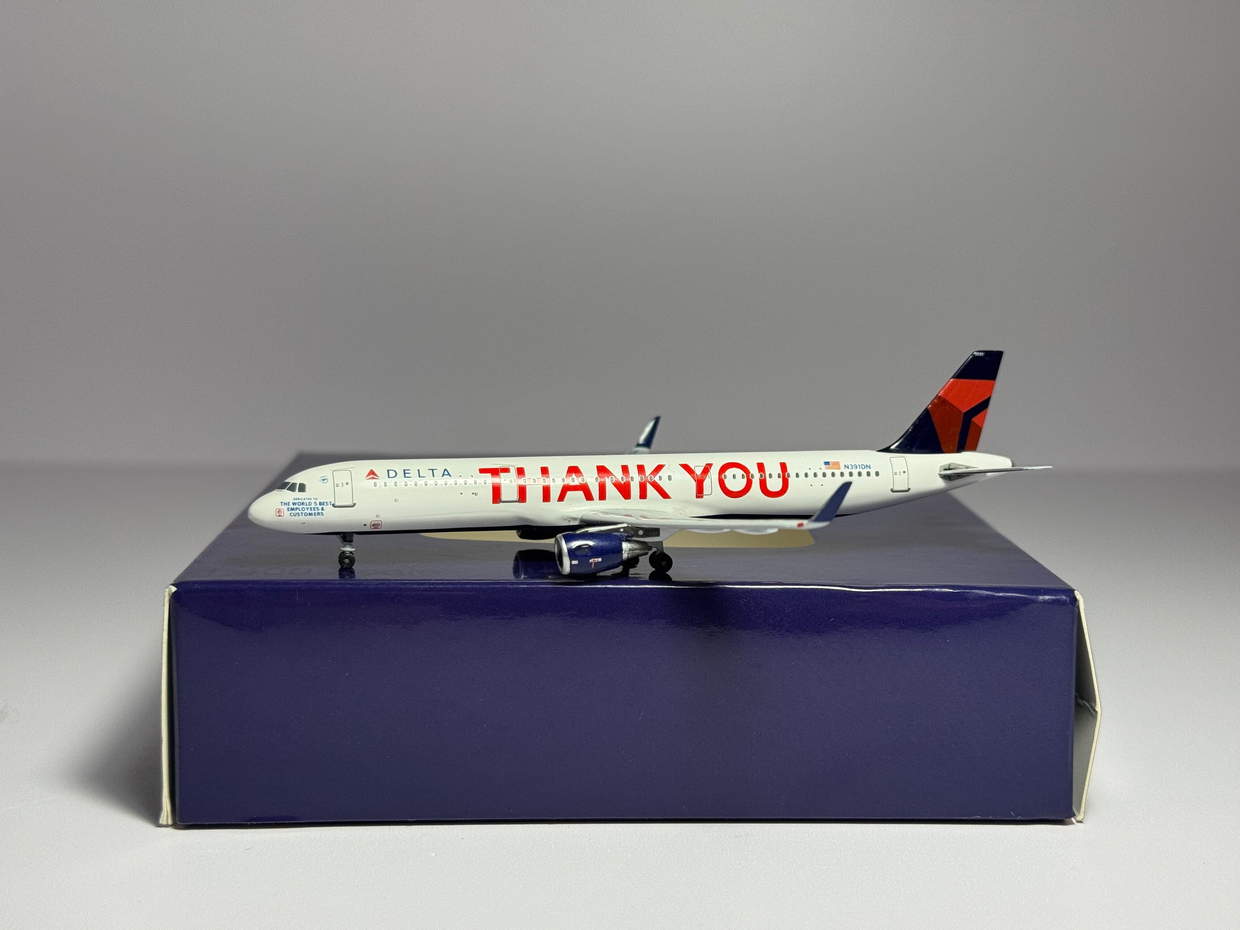 Aeroclassics 1:400 Delta Air Lines Airbus A321 N391DN Thank You BB321391