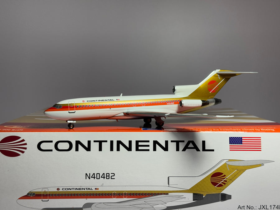 Jet-X 1:200 Continental Airlines Boeing 727-100 N40482 Red Meatball JXL174B