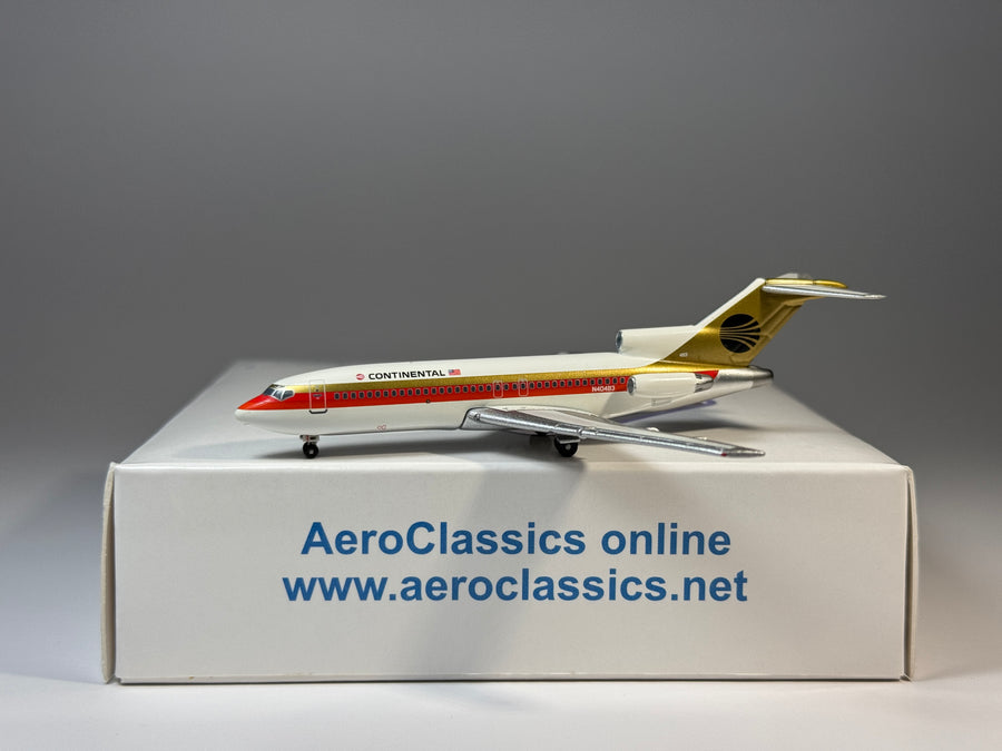 Aeroclassics 1:400 Continental Airlines Boeing 727-100 N40483 Black Meatball ACN40483