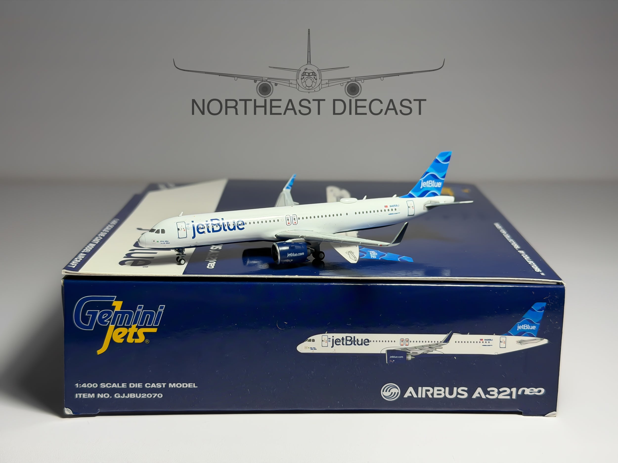 JetBlue Airbus A321neo 1:400 Gemini Jets N4058J (GJJBU2070)
