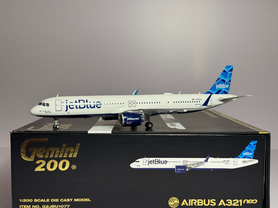 Gemini Jets 1:200 JetBlue Airways Airbus A321neo N4059J "Mint, Mint, Wink, Wink" G2JBU1077