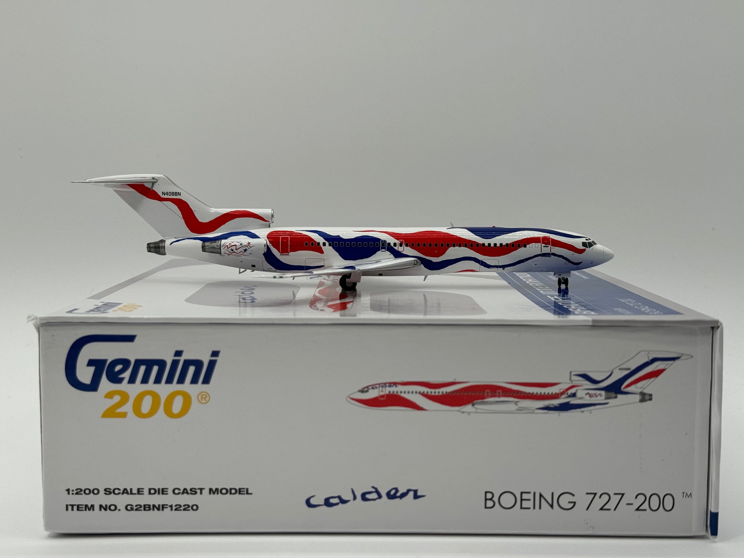 Gemini Jets 1:200 Braniff Boeing 727-200 N408BN "Calder" G2BNF1220