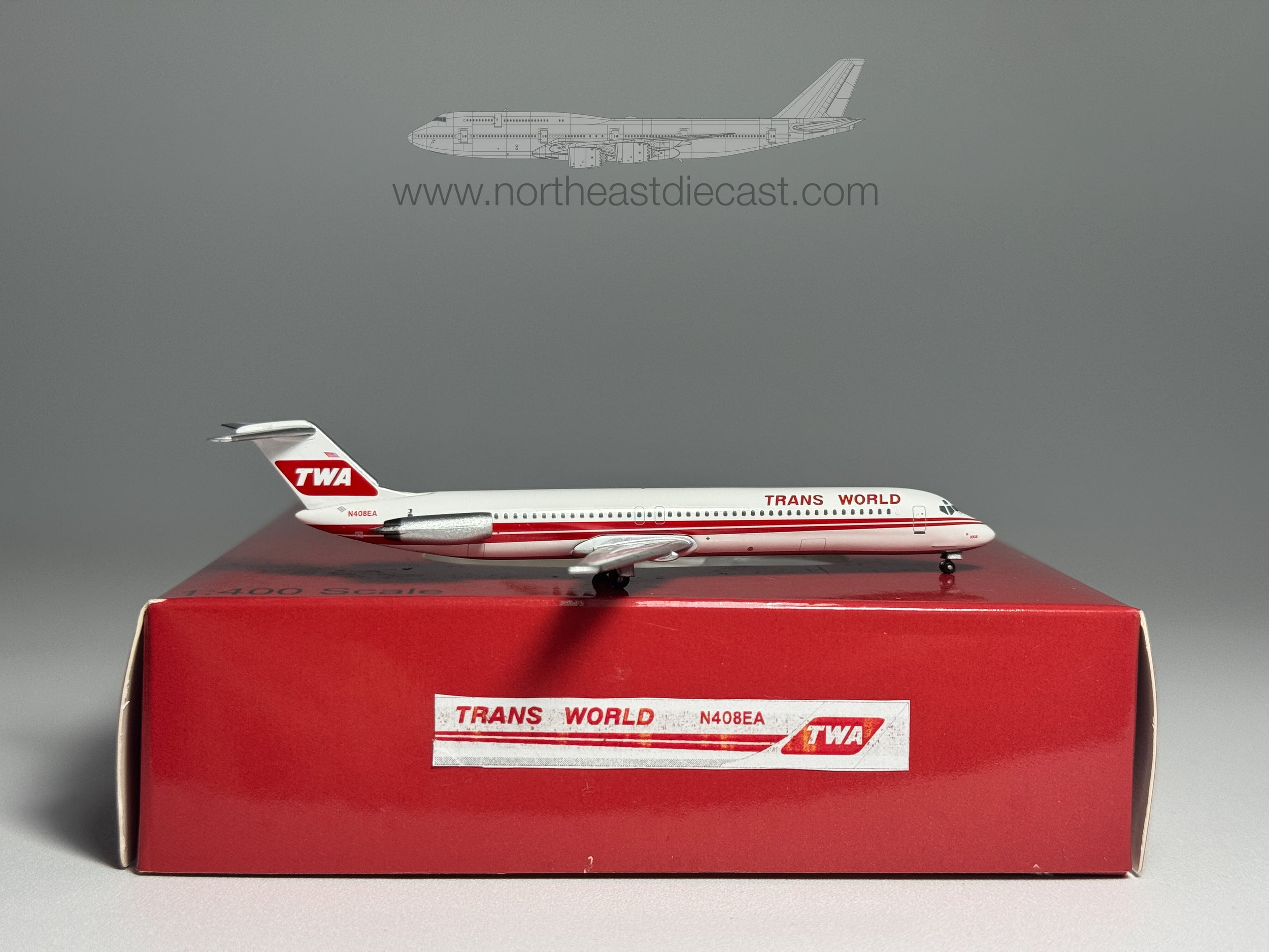 TWA Douglas DC-9-50 1:400 Aeroclassics N408EA (BBN408EA)