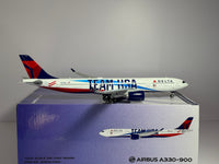 Gemini Jets 1:200 Delta Air Lines Airbus A330-900 N411DX Olympics TEAM USA G2DAL1065 w/stand