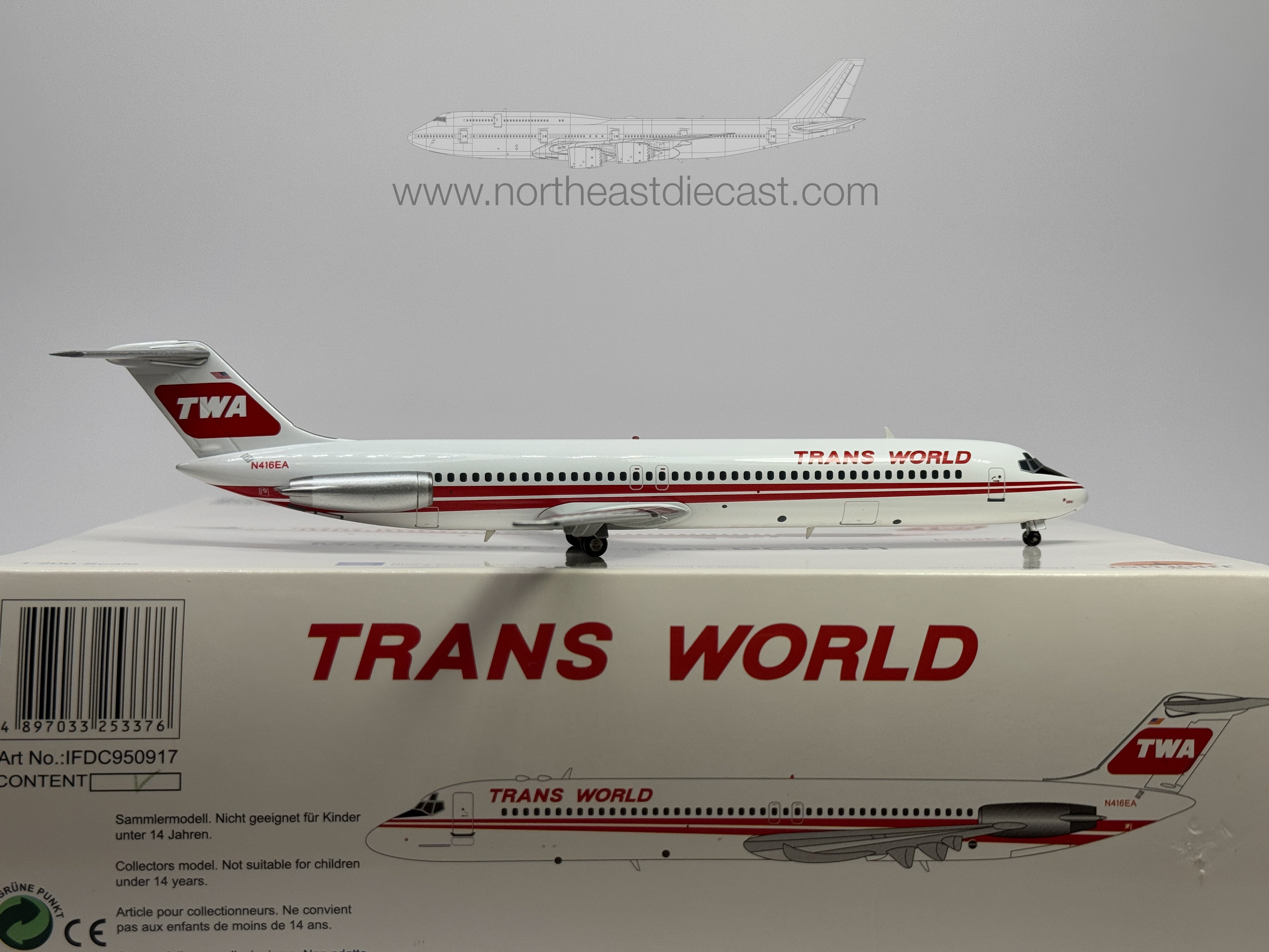 航空機・ヘリコプター 1/200 LIMITED EDITION DC-9-30 Douglas DC-9 Diecast Aircraft Models · Northeast Diecast