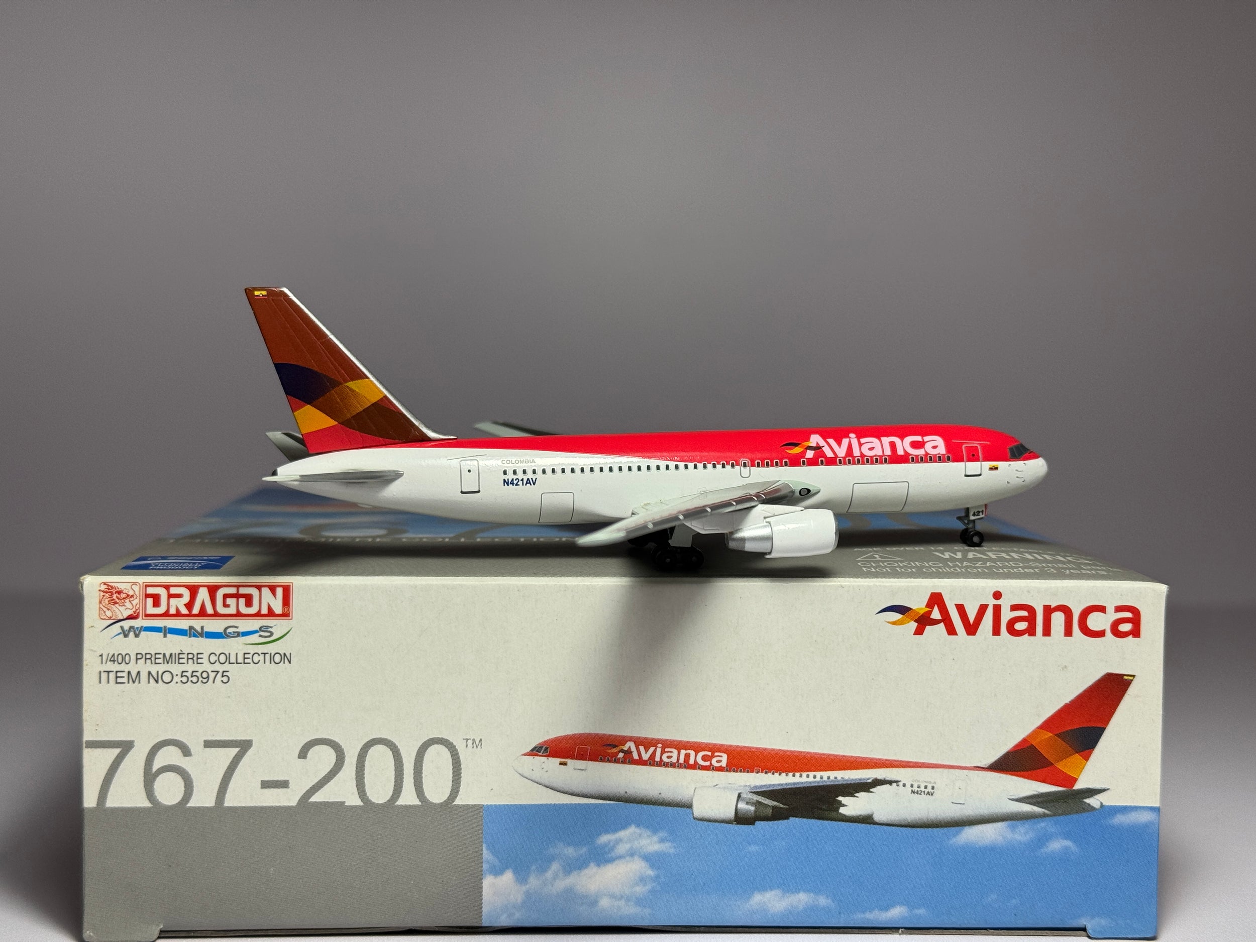 Dragon Wings 1:400 Avianca Colombia Boeing 767-200 N421AV 1990s colors 55975