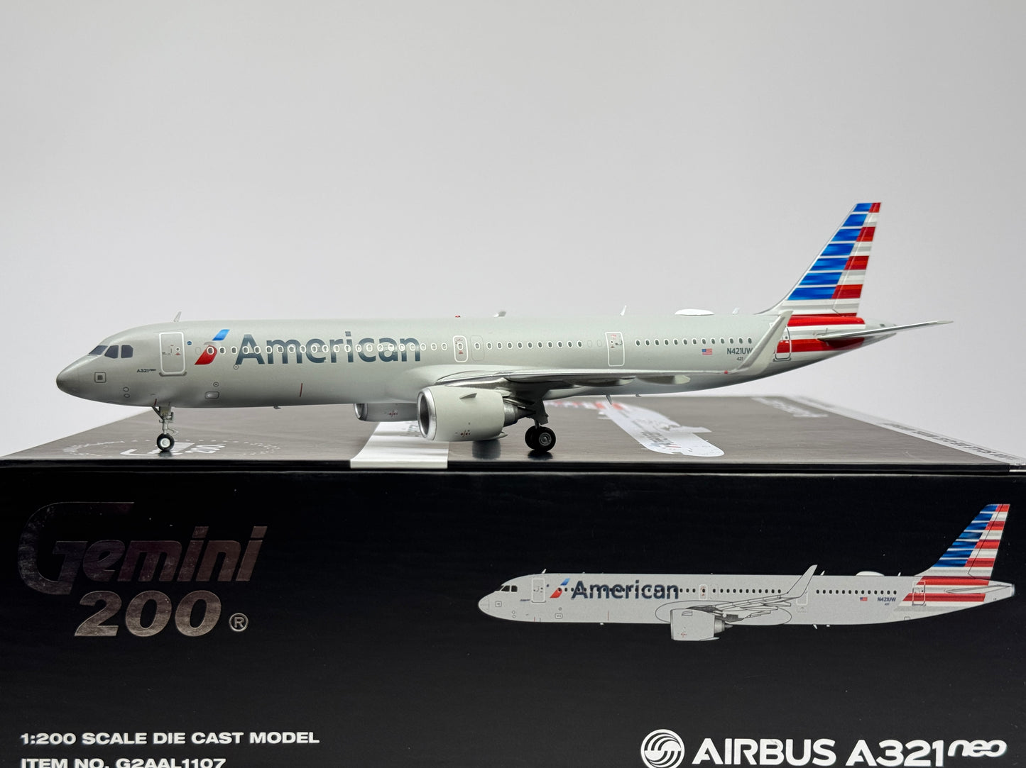Gemini Jets 1:200 American Airlines Airbus A321neo N421UW G2AAL1107