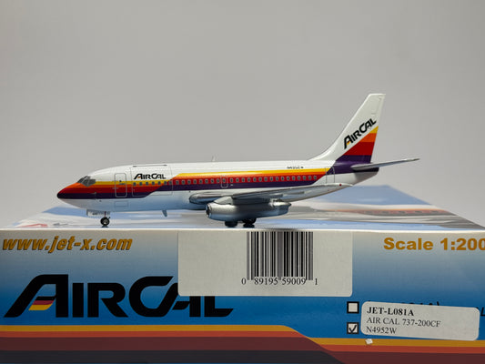 Jet-X 1:200 AirCal Boeing 737-200 N4952W  Last Colors JET-L081A