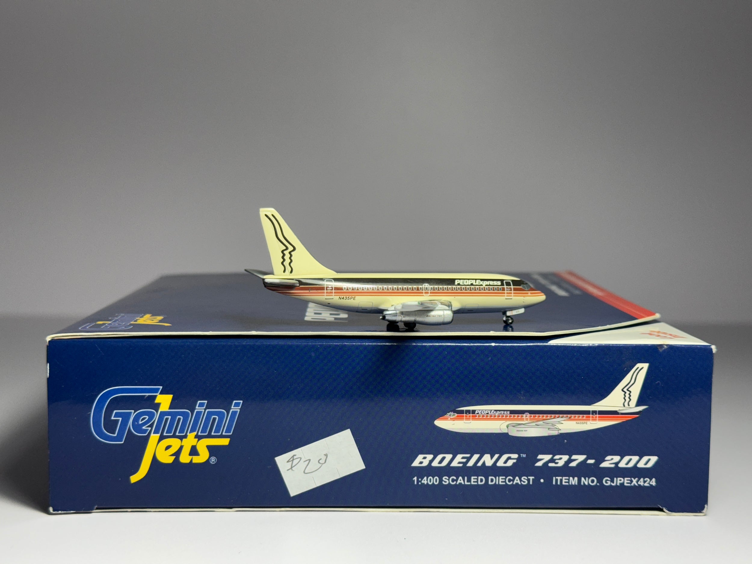 Gemini Jets 1:400 PEOPLExpress Boeing 737-200 N435PE last scheme GJPEX424