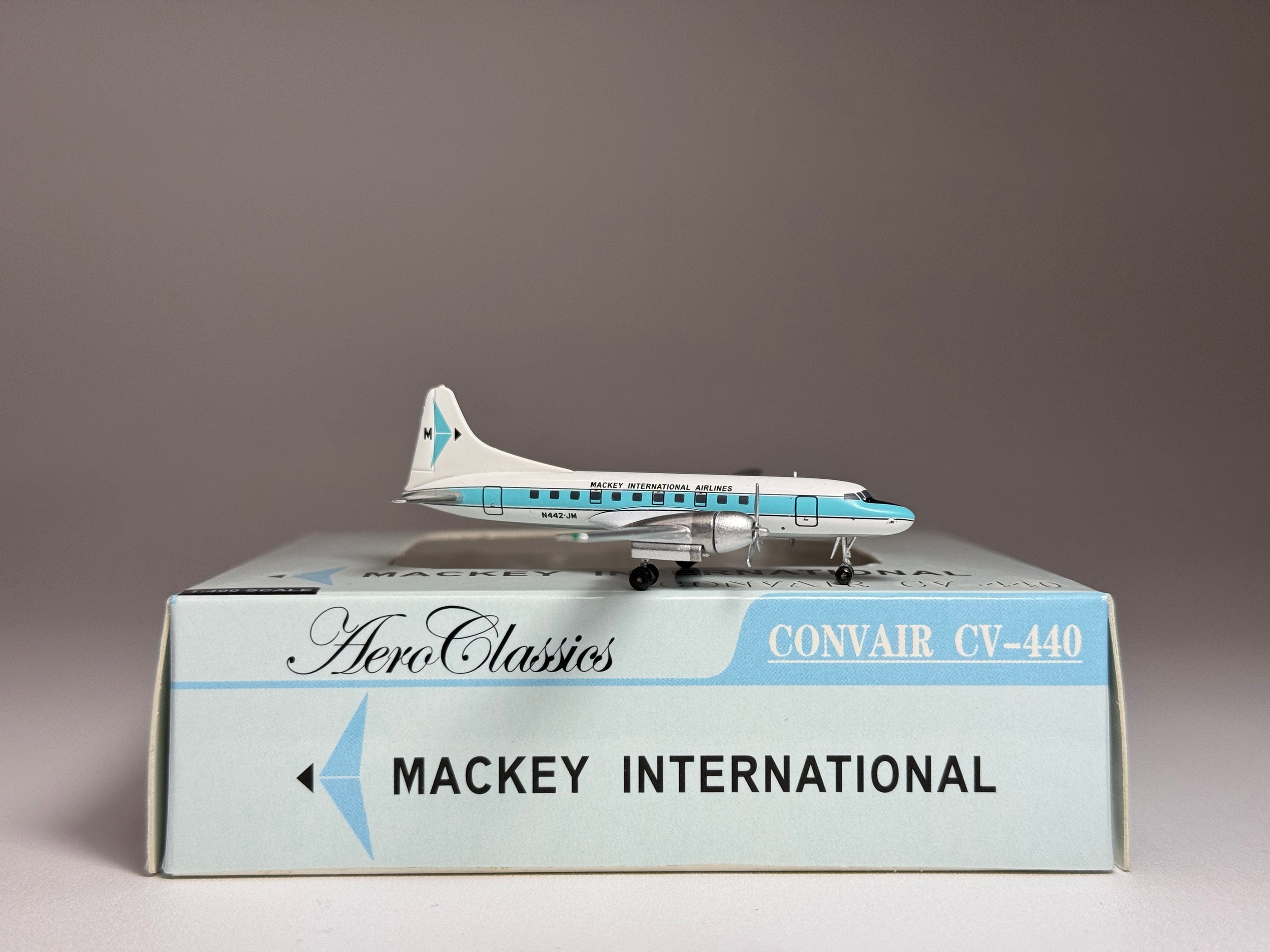 Aeroclassics 1:400 Mackey International Convair CV-440 N442-JM ACN442JM