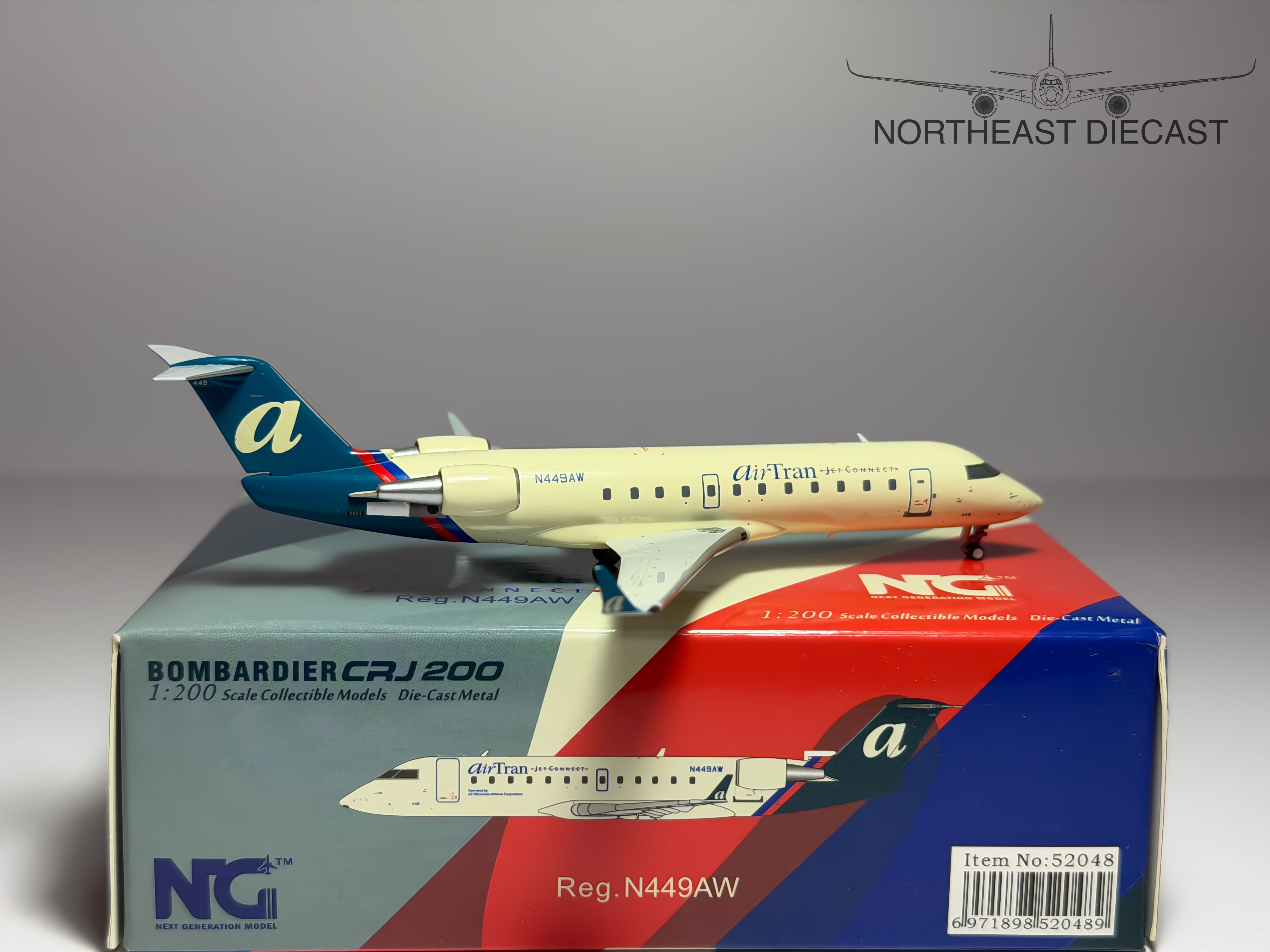 AirTran JetConnect Bombardier CRJ200 1:200 NG Models N449AW (NG52048)