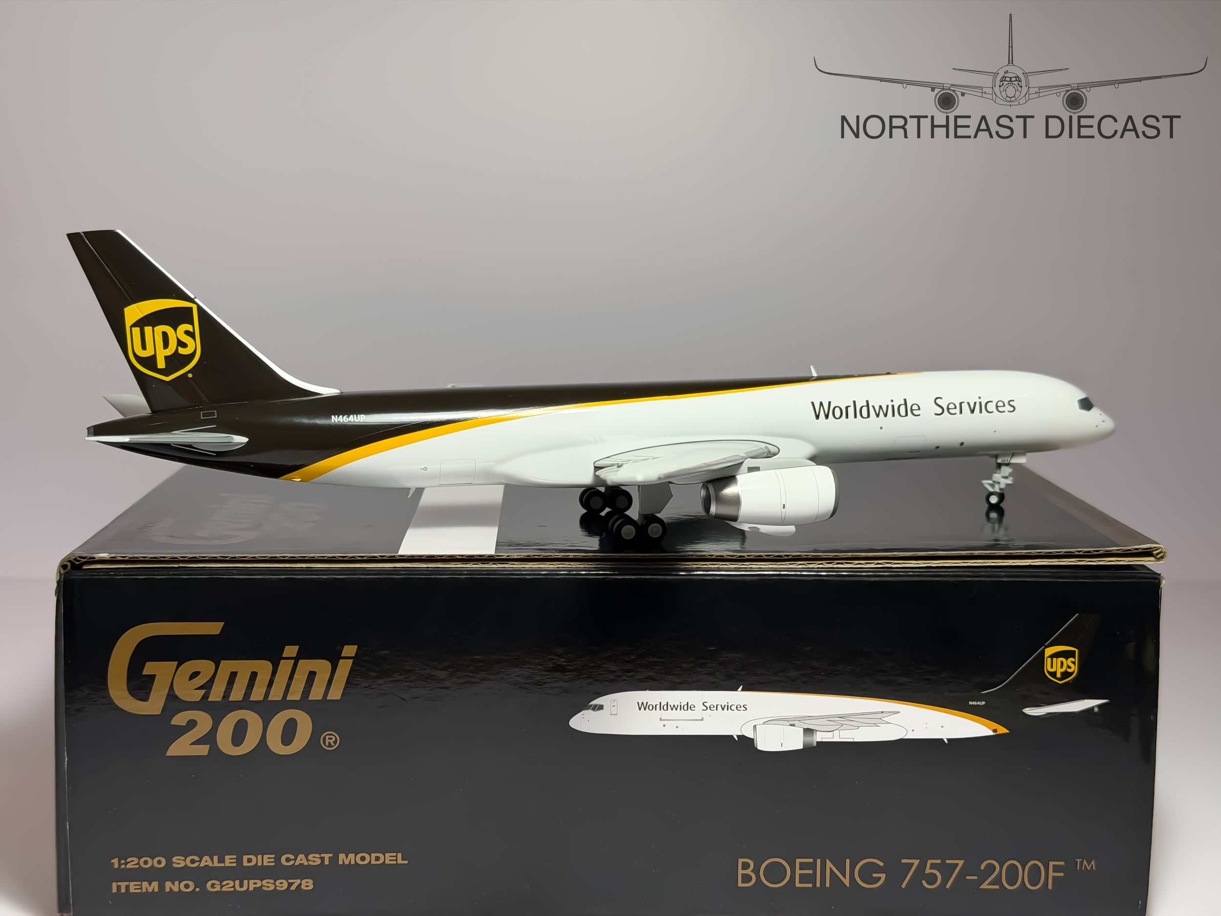 UPS Boeing 757-200 1:200 Gemini Jets N464UP (G2UPS978)