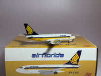 Inflight 1:200 Air Florida Boeing 737-200 N46AF Singapore hybrid JF-737-1-004 w/stand