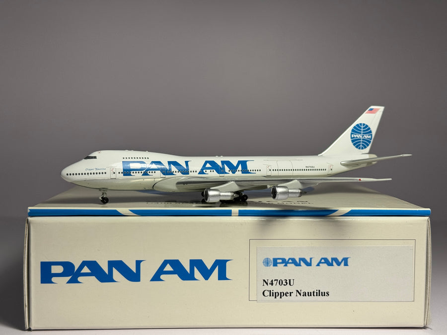 Aeroclassics 1:400 Pan American World Airways Boeing 747-100 N4703U Clipper Nautilus ACN4703U