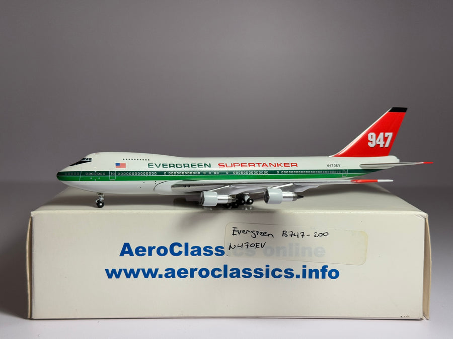 Aeroclassics 1:400 Evergreen Supertanker Boeing 747-200 N470EV ACN470EV