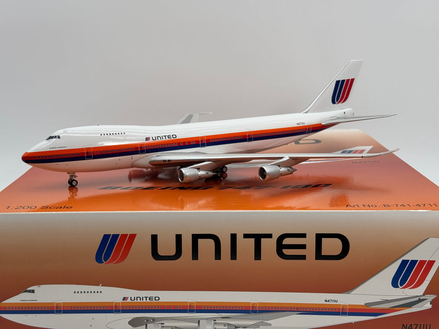 Inflight200 United Airlines Boeing 747-100 N4711U Saul Bass B-741-4711