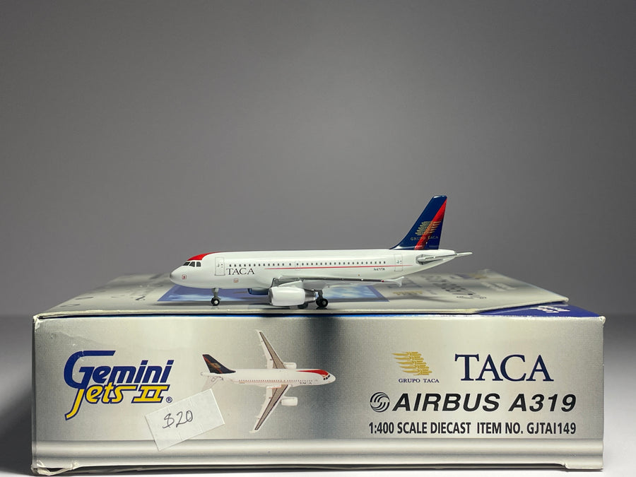 Gemini Jets 1:400 TACA Airbus A319 N471TA 2000s colors GJTAI149