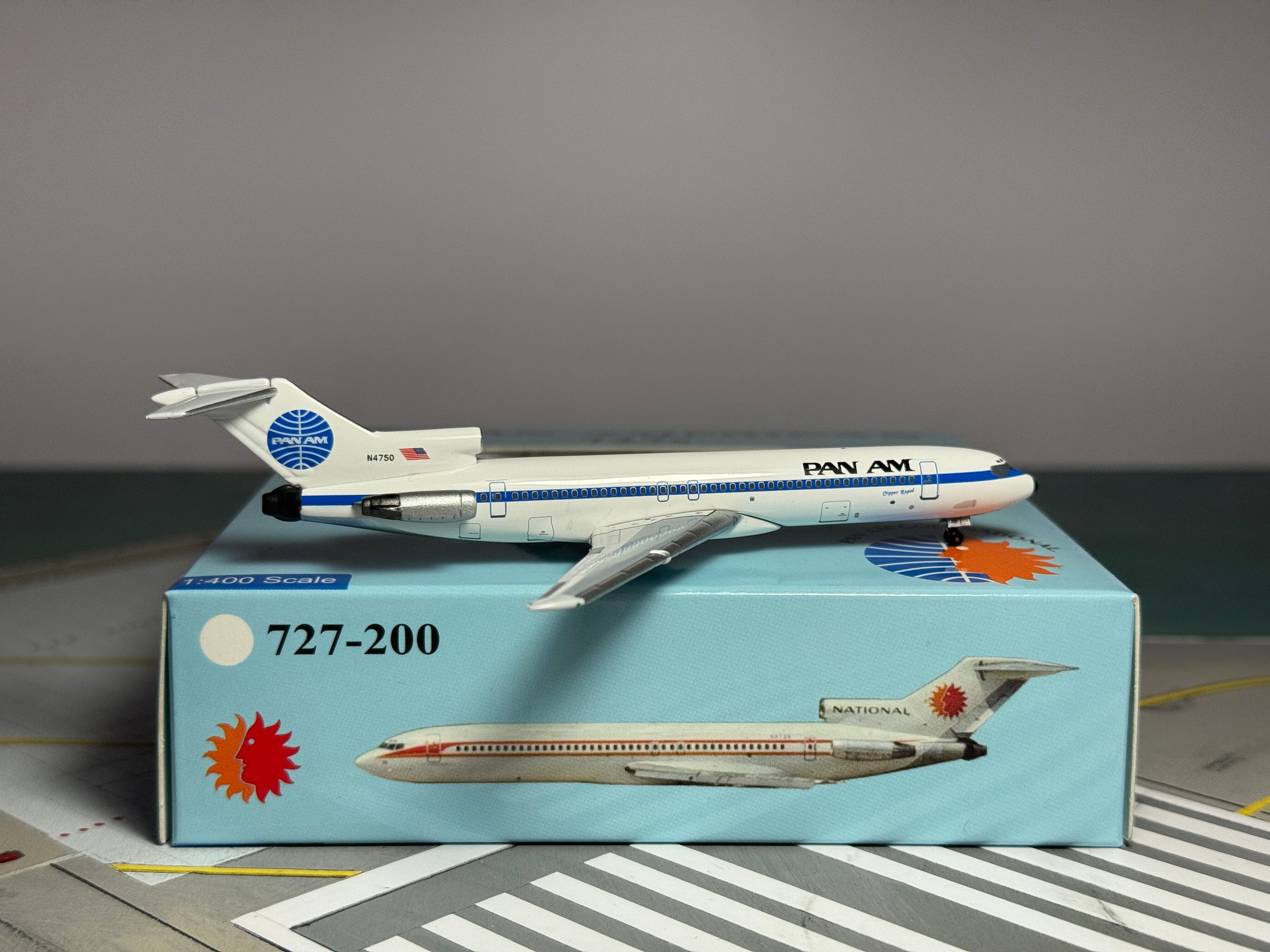 Aeroclassics 1:400 Pan American Boeing 727-200 N4750 Clipper Rapid ACN4750