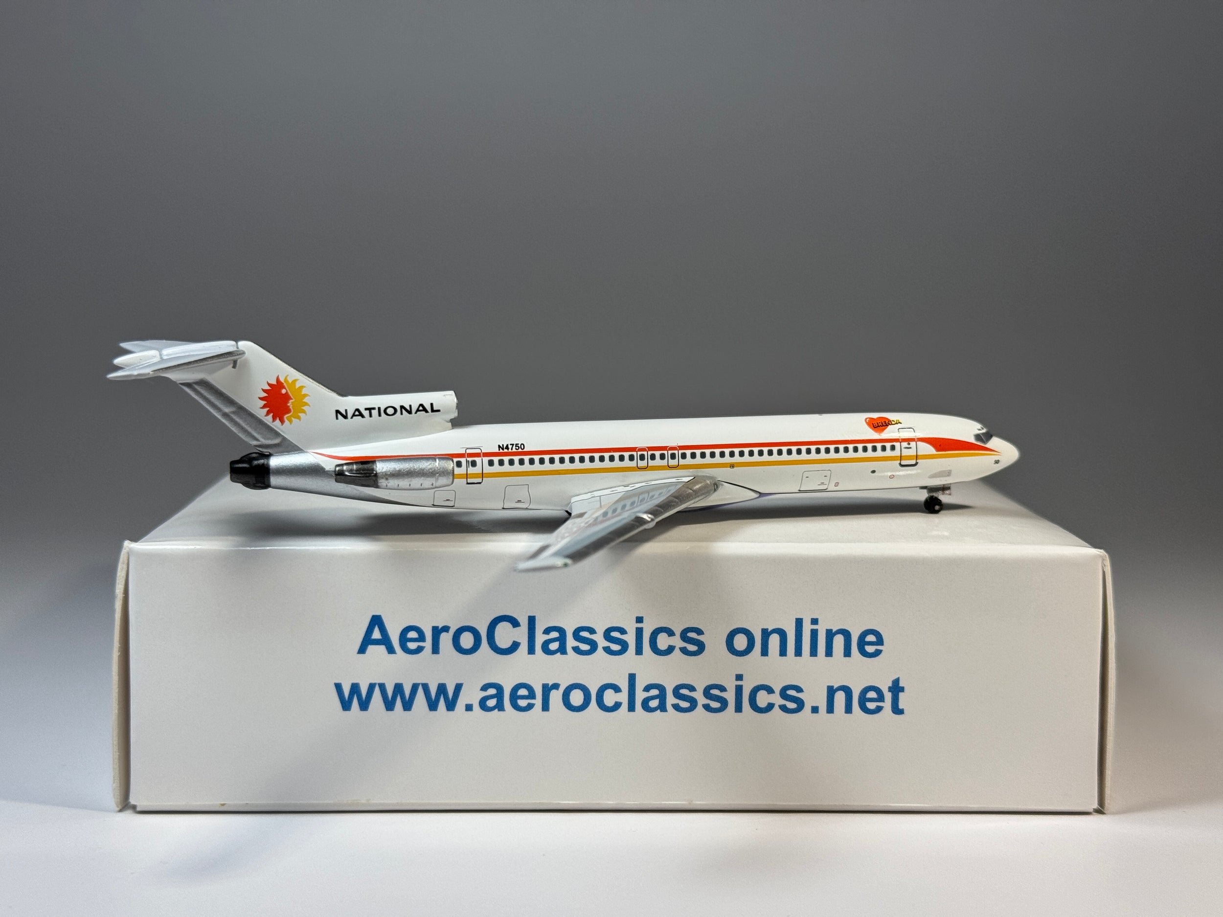 Aeroclassics 1:400 National Airlines Boeing 727-200 N4750 "Brenda" ACN4750