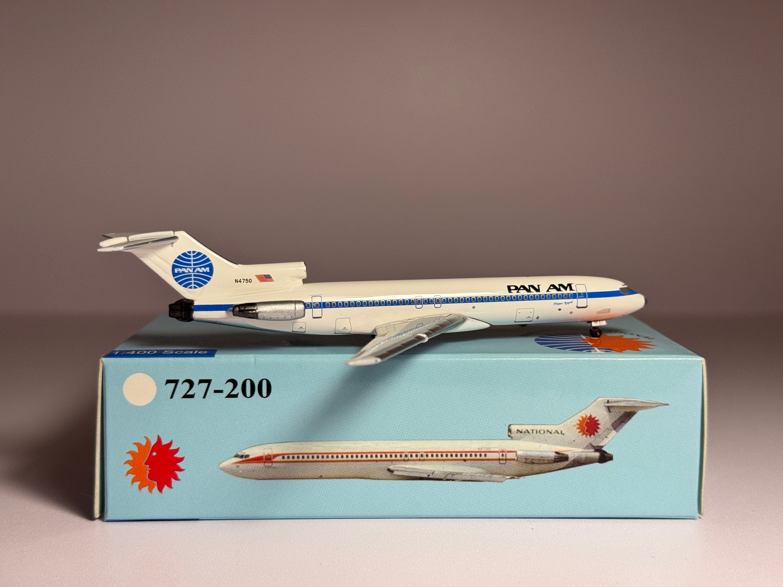 Aeroclassics 1:400 Pan American Boeing 727-200 N4750 Clipper Rapid ACN4750
