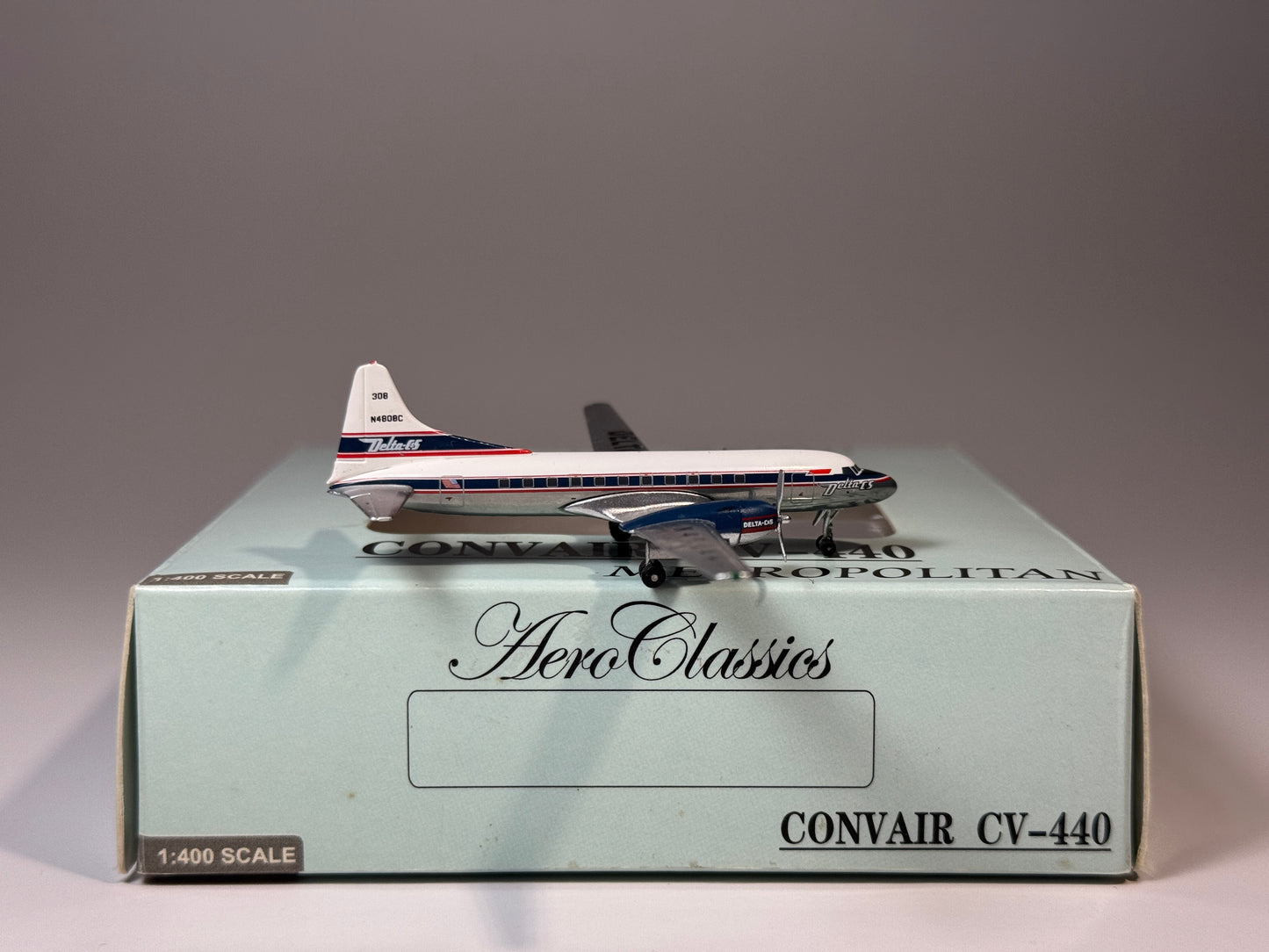 Aeroclassics 1:400 Delta C&S Convair CV-440 N4808C Chicago & Southern ACN4808C