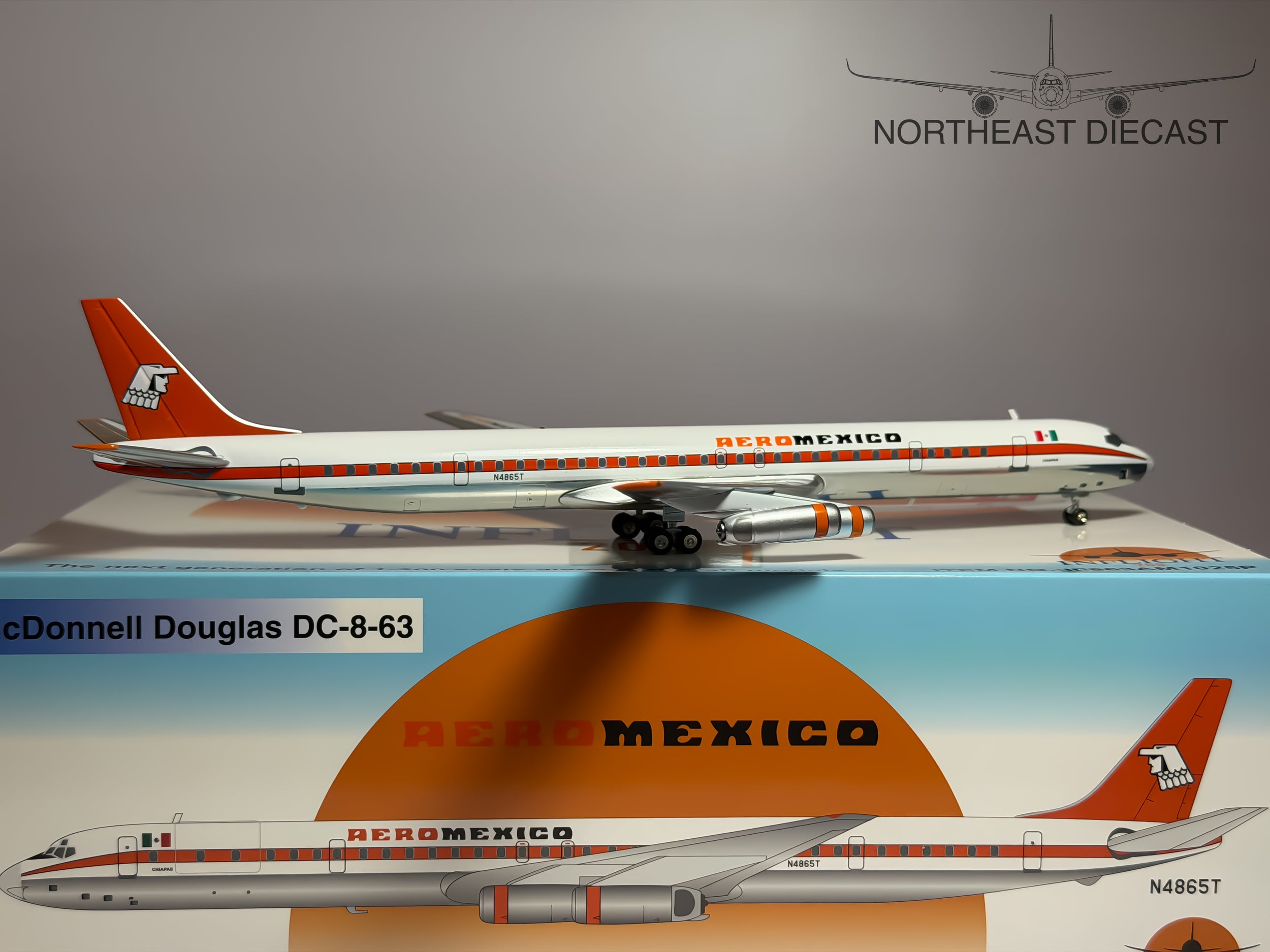 Aeromexico Douglas DC-8-63 1:200 Inflight200 N4865T (IF863AM1025P)