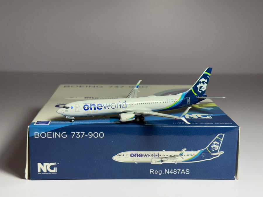 NG Models 1:400 Alaska Airlines Boeing 737-900 N487AS new colors NG79001