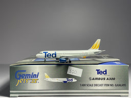 Gemini Jets 1:400 TED United Airbus A320-200 N495UA Golden Tulip GJUAL495