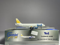 Gemini Jets 1:400 TED United Airbus A320-200 N495UA Golden Tulip GJUAL495