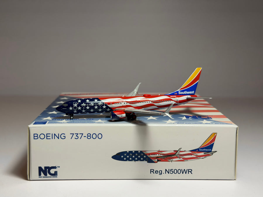 NG Models 1:400 Southwest Airlines Boeing 737-800 N500WR Freedom One NG58110