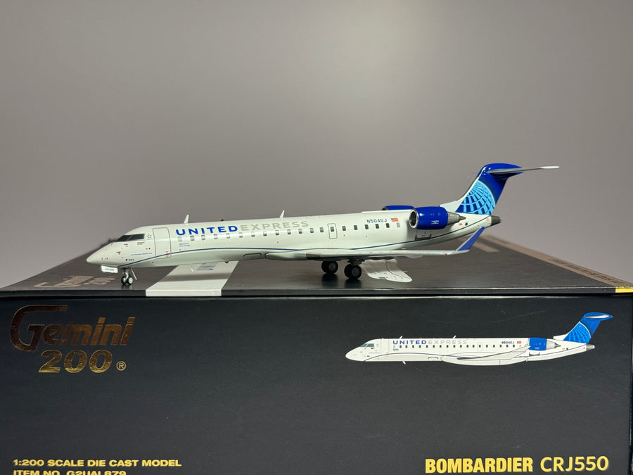 Gemini Jets 1:200 United Connection Bombardier CRJ550 N504GJ Evo Blue G2UAL879