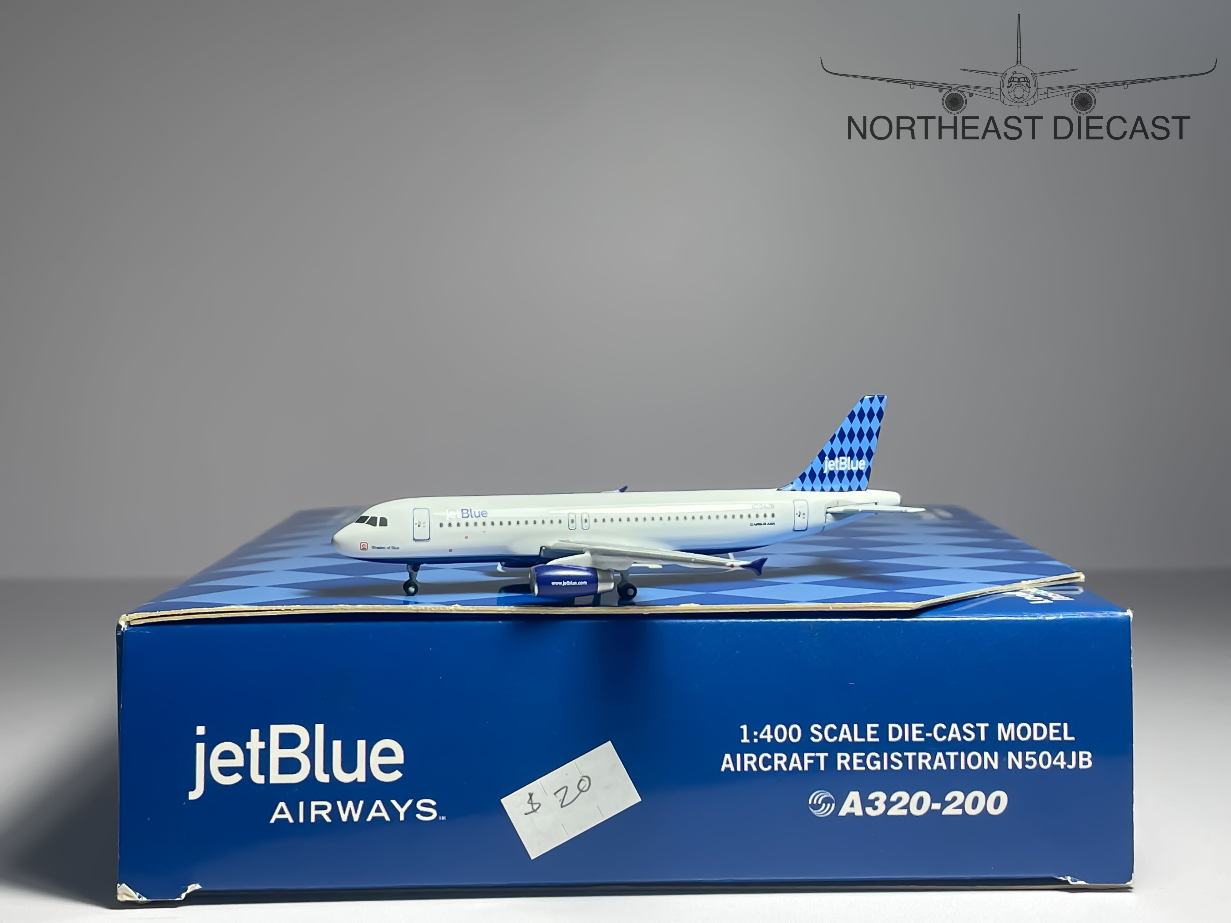 JetBlue Airways Airbus A320-200 1:400 Gemini Jets N504JB (GJJBU197B)
