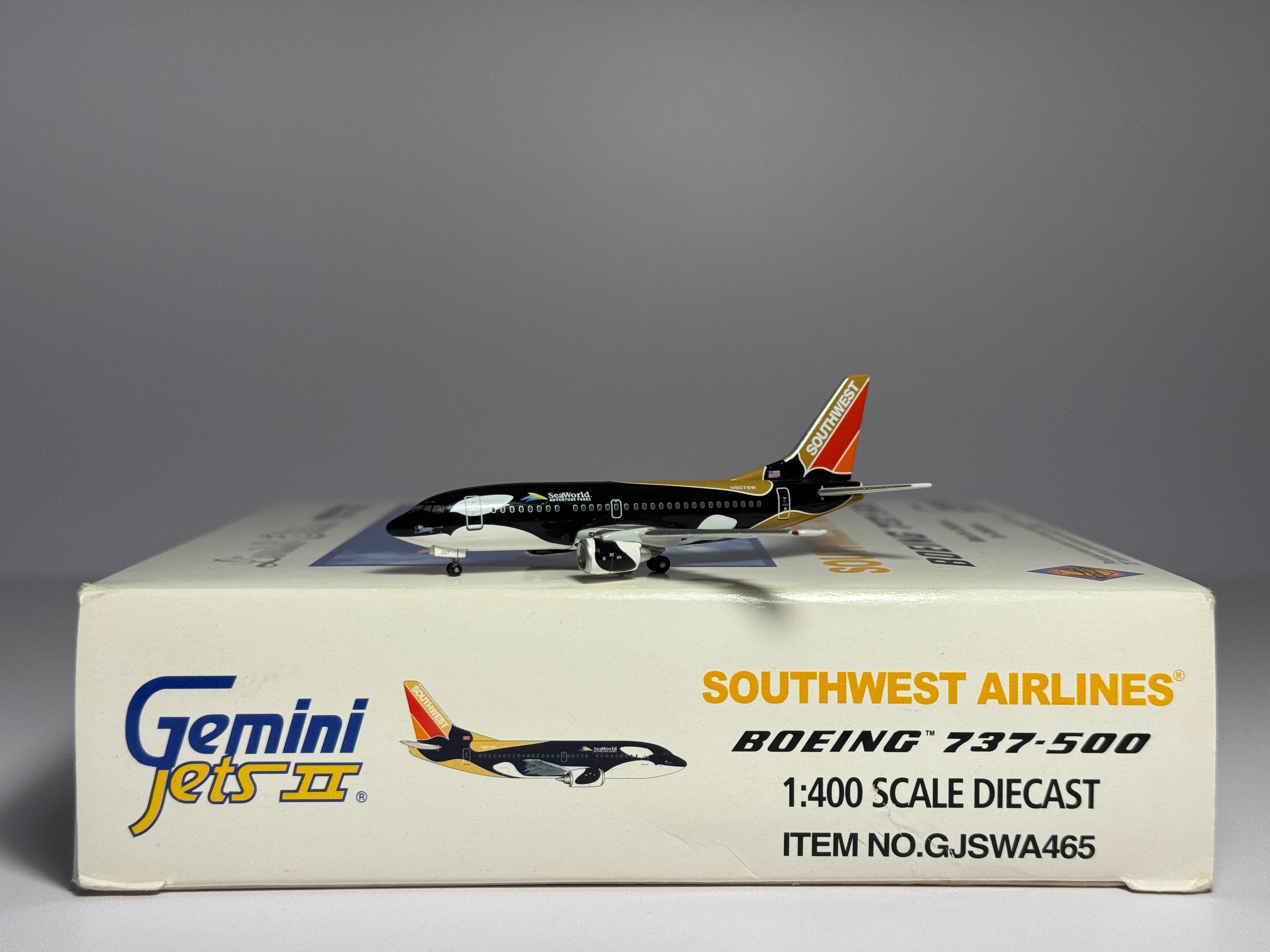 Gemini Jets 1:400 Southwest Airlines Boeing 737-500 N507SW Shamu GJSWA465