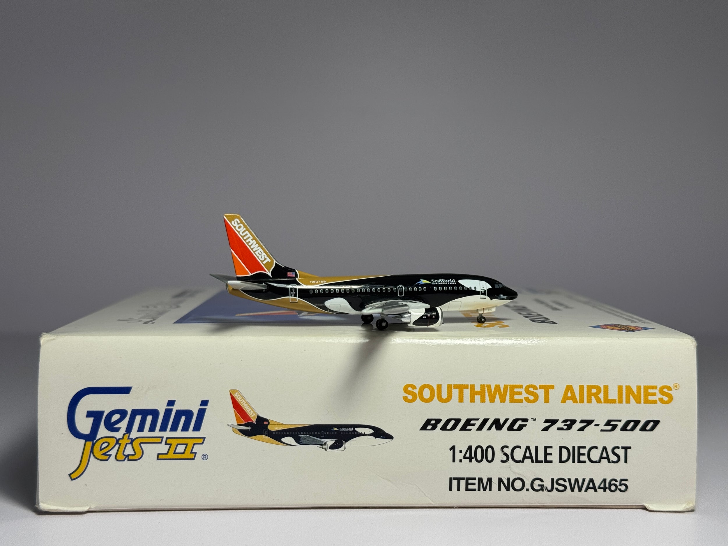 Gemini Jets 1:400 Southwest Airlines Boeing 737-500 N507SW Shamu GJSWA465