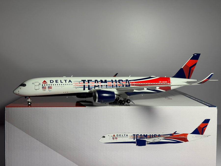 Gemini Jets 1:200 Delta Airlines Airbus A350-900 N527DN "Team USA" G2DAL1288 w/stand