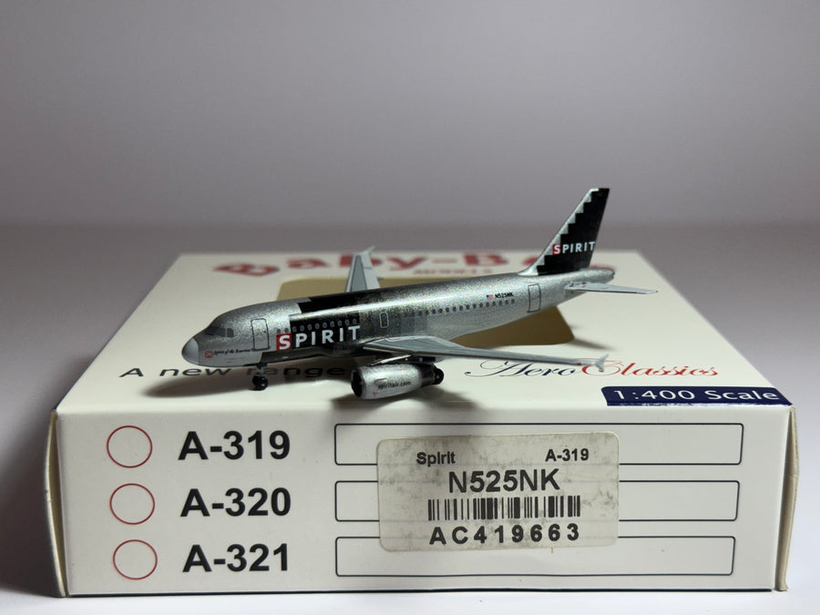 Aeroclassics 1:400 Spirit Airlines Airbus A319 N525NK old colors AC419663