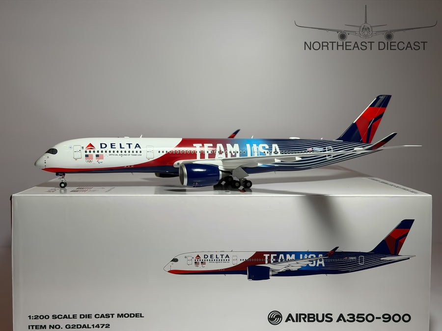 Delta Air Lines Airbus A350-900 1:200 Gemini Jets Team USA N531DN (G2DAL1472)