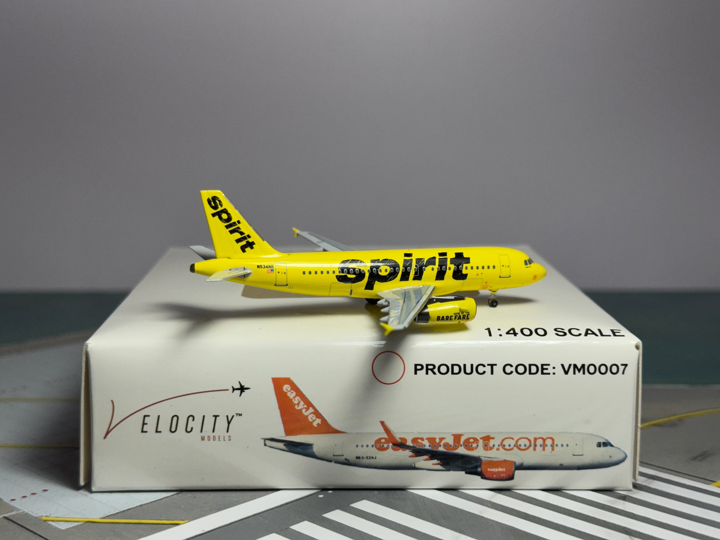 Aeroclassics 1:400 Spirit Airlines Airbus A319-100 N534NK VM0006